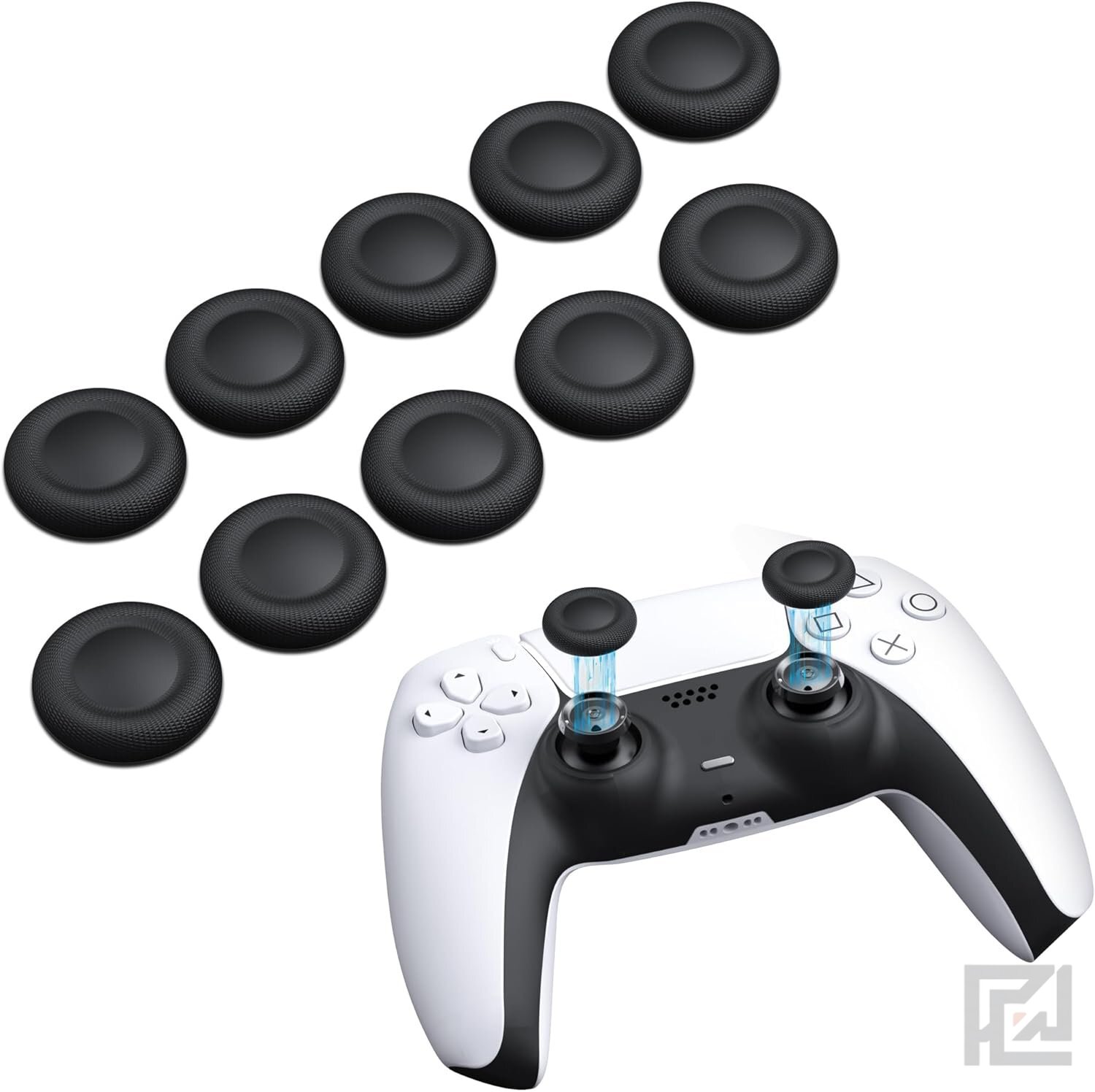 10-Piece TPU Joystick Replacement Caps for PS4 & PS5 Controllers – Anti-Slip Thumb Grips