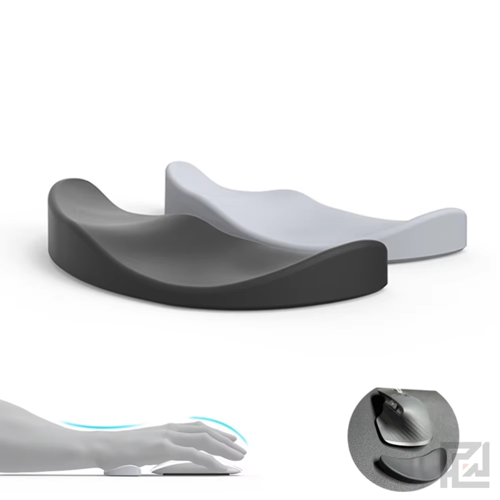 Ergonomic Silicone Mouse Wrist Rest – 3D Curved Anti-Slip Wrist Support Pad