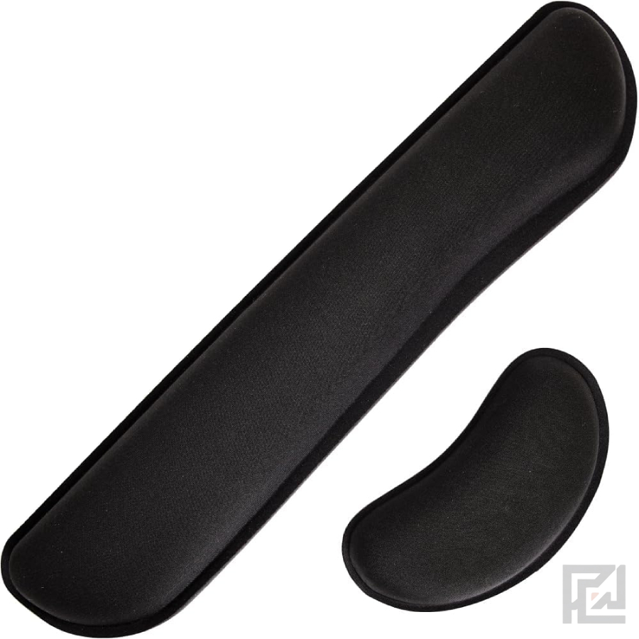 2-Piece Memory Foam Wrist Rest Set for Keyboard & Mouse – Ergonomic Anti-Slip Support