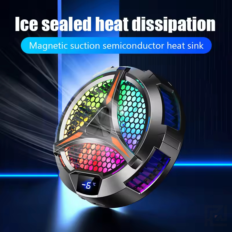 X42 Semiconductor Phone & Tablet Cooling Fan – Magnetic Peltier Cooler with LED Display